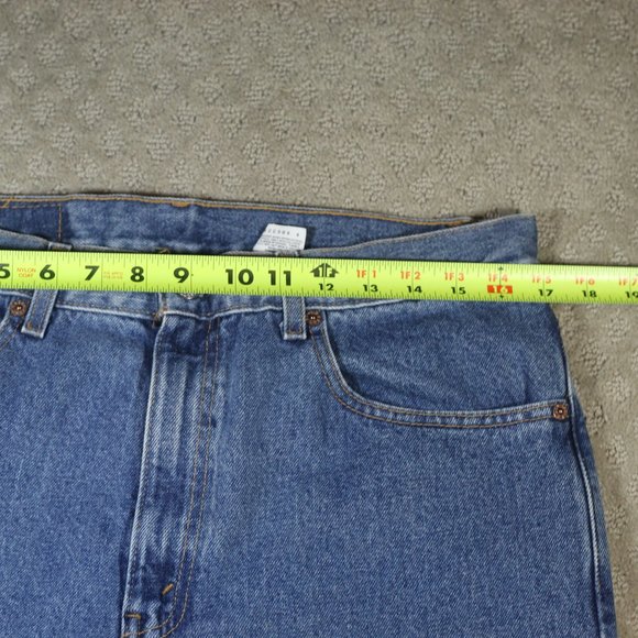 Vintage Y2K Levi's 505 Size 34x34 Medium Wash Blue Jeans - Picture 3 of 6